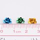 Mixed Color Aluminum Rose Flower Tiny Metal Beads(X-AF6MM00MY)-4