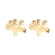 Rack Plating Brass Stud Earring Findings(KK-M261-52G)-1