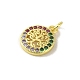 Brass Micro Pave Cubic Zirconia Charms(KK-M283-27B-02)-2