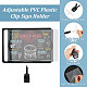 3 Styles Adjustable PVC Plastic Clip Sign Holder(AJEW-FG0003-58)-3