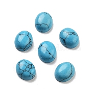 Synthetic Turquoise Cabochons, Oval, 12x10x4.5mm(G-G145-01A-27)