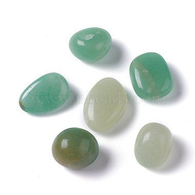 perles naturelles en aventurine verte(G-O188-07)-2