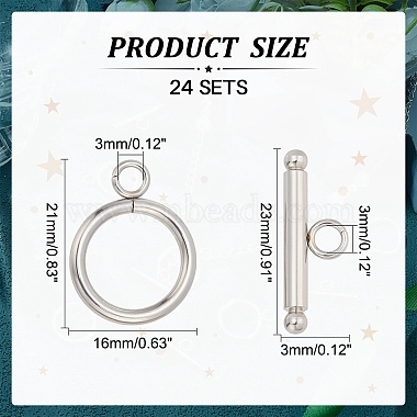 304 Stainless Steel Toggle Clasps(X-STAS-K148-01P)-3