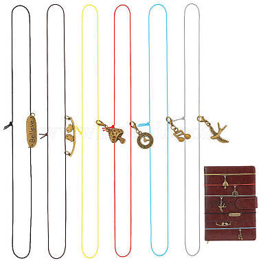 12Pcs 6 Styles Polyester Notebook Elastic Ropes(HJEW-OC00391)-1