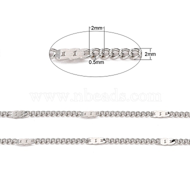 Chaînes gourmettes en laiton(CHC012Y-NFK)-2