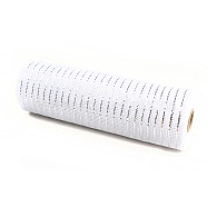 Polypropylene Fabric, Tulle Roll Spool Fabric, for Winter Christmas Wreath Decoration, White, 25.5x0.05cm, about 10yards/roll(X-AJEW-WH0019-66G)