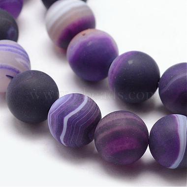 Natural Striped Agate/Banded Agate Bead Strands(G-K166-12-10mm-02)-3