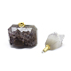 Natural Amethyst Openable Perfume Bottle Pendants(G-E556-18A)-3