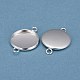201 Stainless Steel Cabochon Connector Settings(X-STAS-F191-15S-F)-2