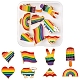 8шт 8 стиля rianbow цветной флаг гордости набор эмалевых булавок(JEWB-YW0001-01)-1