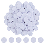 1000Pcs Flat Round Felt Fabric, for Kids DIY Crafts Sewing Accessories, White, 19x1mm(DIY-DC0003-89B)