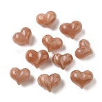 Natural Sunstone Figurines, for Home Office Desk Decoration, Heart, 16~20x17~20.5x13~16mm(GG-CBAE406-01A)