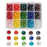 Mixed Color Rondelle Glass Beads(EGLA-JP0002-02B-8mm)
