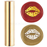 Wax Seal Stamp, Mini Brass Stamp Gun Wax Seal for Envelope Invitation Wedding Embellishment Bottle Decoration, Lip, 60x15mm(AJEW-WH0104-88-132)