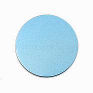 Alloy & EVA Foam Wax Seal Mats, for Wax Seal Stamp, Blue, Round, 92x3mm(STAM-K001-02C)