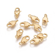 Brass Swivel Lobster Claw Clasps, Swivel Snap Hook, Long-Lasting Plated, Matte Gold Color, 12x6x2.8mm, Hole: 1.4mm(KK-K238-39MG-S)