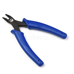 45# Carbon Steel Jewelry Tools Crimper Pliers for Crimp Beads, Dark Blue, 125x80x14mm(X-PT-R013-01)