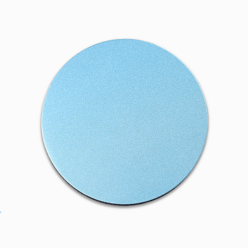 Alloy & EVA Foam Wax Seal Mats, for Wax Seal Stamp, Blue, Round, 92x3mm