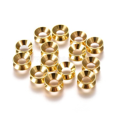 Rondelle Brass European Beads