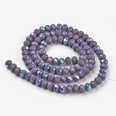 Electroplate Opaque Solid Color Glass Beads Strands(EGLA-A034-P1mm-L10)-2