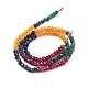Dyed Natural Malaysia Jade Rondelle Beads Strands(G-E316-2x4mm-45)-2