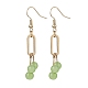 boucles d'oreilles pendantes en verre imitation jade(EJEW-JE05924-03)-1