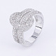 Brass Micro Pave Cubic Zirconia Finger Rings(RJEW-E145-30P)-1