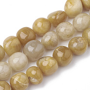 Natural Yellow Aventurine Beads Strands, Tumbled Stone, Nuggets, 12~17x12~15x12~13mm, Hole: 1.5mm, about 27pcs/strand, 15.7 inch(G-S299-88)