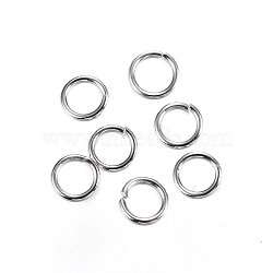 Tarnish Resistant 304 Stainless Steel Jump Rings, Open Jump Rings, Stainless Steel Color, 3.5x0.6mm, Inner Diameter: 2.3mm, 22 Gauge(A-STAS-D448-095P-3.5mm)