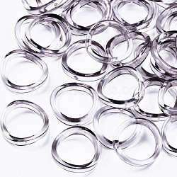 Transparent Acrylic Finger Rings, Twist, Clear, US Size 6 3/4(17.1mm)(RJEW-T010-01A)