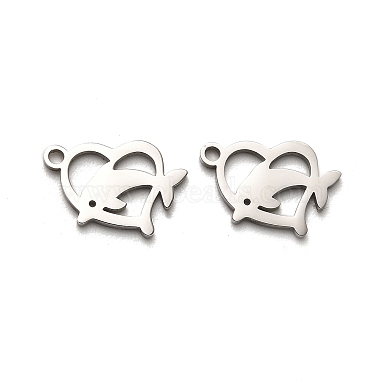 Stainless Steel Color Dolphin 316 Surgical Stainless Steel Charms