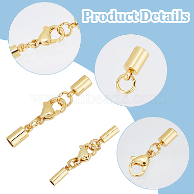 18 Sets 2 Styles 304 Stainless Steel Lobster Claw Clasps(STAS-UN0044-86)-5