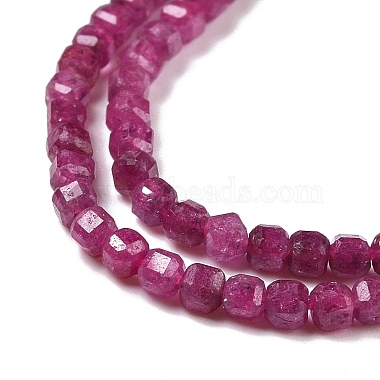 Natural Ruby/Red Corundum Beads Strands(G-C009-B13)-4