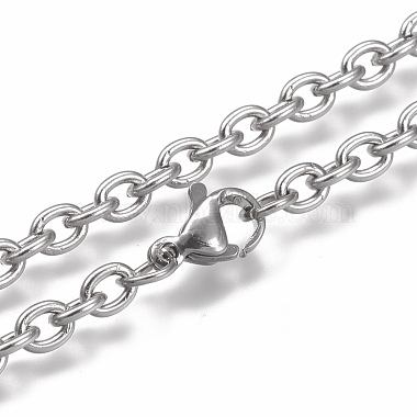 304 Stainless Steel Cable Chain Anklets(X-AJEW-H100-01P)-2