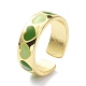 Heart Pattern Alloy Enamel Cuff Rings(RJEW-Z008-16LG-E)-3