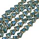 Glazed Porcelain Triangle Beads Strands(PORC-B002-01-02)-1