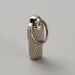 Alloy Pendants, with Jump Ring, Bottle, Platinum, 22x8mm, Hole: 10mm(FIND-WH0431-30B)