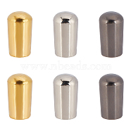 6Pcs 6 Colors Brass LP Guitar 3 Way Toggle Switch Tip Pickup Switch Knob, Mixed Color, 14x8mm, Hole: 3.5~4mm, 1pc/color(FIND-FH0002-77)