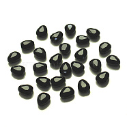 Imitation Austrian Crystal Beads, Grade AAA, Faceted, teardrop, Black, 12x9x3.5mm, Hole: 0.9~1mm(SWAR-F086-12x10mm-23)