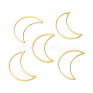 201 Stainless Steel Linking Rings, Moon, Golden, 20.5x14x1mm(X-STAS-C030-06B-G)