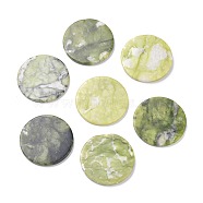 Natural Chinese Jade Beads, Flat Round, 49x4~5.5mm(G-Z020-09)