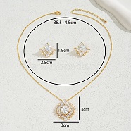 Luxury Micro-Inlaid Zircon Jewelry Set for Wedding Party Banquet.(GM3936)