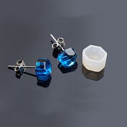 Silicone Molds, Resin Casting Molds, For UV Resin, Epoxy Resin Jewelry Making, White, 8x9x6mm, Inner Diameter: 6x7mm(DIY-E005-04)