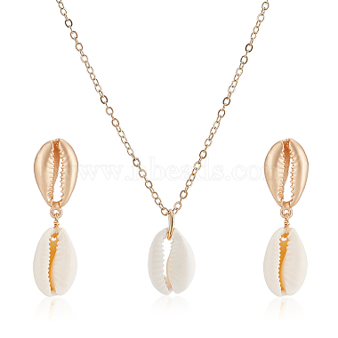 Shell Stud Earrings & Necklaces