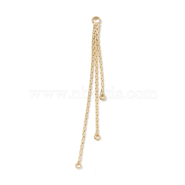 Brass Coreana Chains Tassel Big Pendants(KK-P227-04G)-2