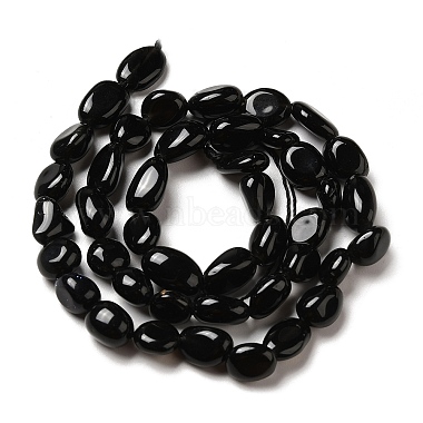 Natürlichen Obsidian Perlen Stränge(G-I351-B08)-2
