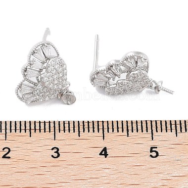 925 boucles d'oreilles en argent sterling avec zircones cubiques(EJEW-B038-04P)-3