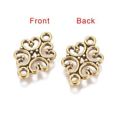 Tibetan Style Alloy Flower Links connectors(X-TIBE-990-AG-RS)-2