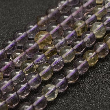 6mm Colorful Round Ametrine Beads