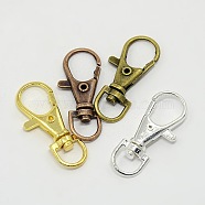 Mixed Alloy Swivel Lobster Claw Clasps, Mixed Color, 35x13x4mm, Hole: 8.5x6mm(KK-X0079)